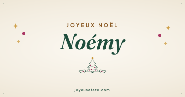 Image « Joyeux Noël Noémy » au format large