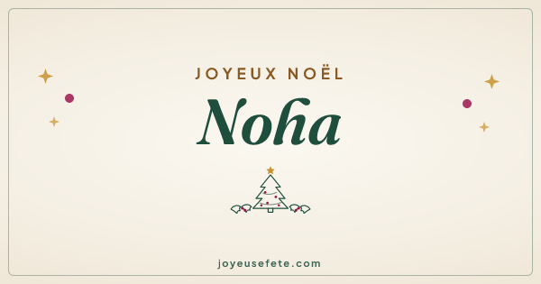 Image « Joyeux Noël Noha » au format large