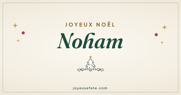 Image « Joyeux Noël Noham » au format large