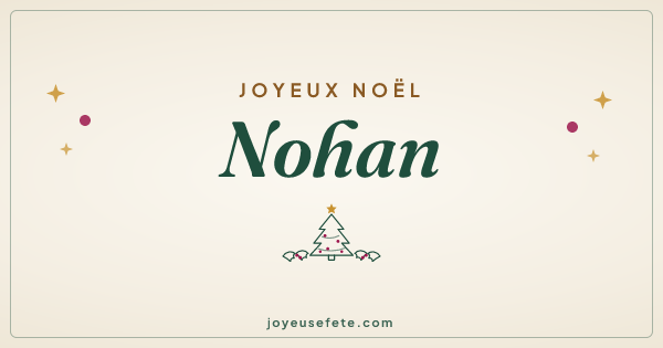 Image « Joyeux Noël Nohan » au format large