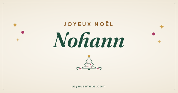 Image « Joyeux Noël Nohann » au format large