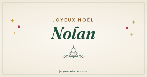 Image « Joyeux Noël Nolan » au format large