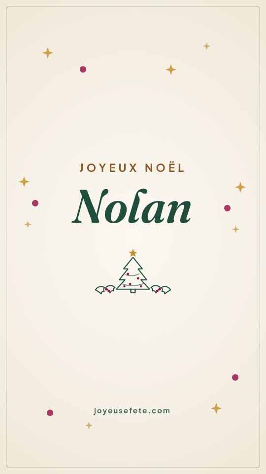Image « Joyeux Noël Nolan » au format story