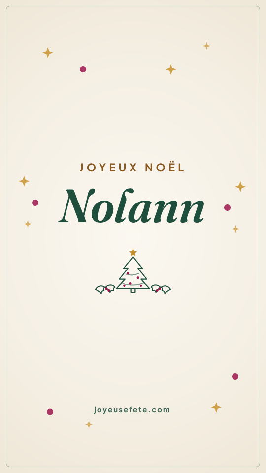 Image « Joyeux Noël Nolann » au format story