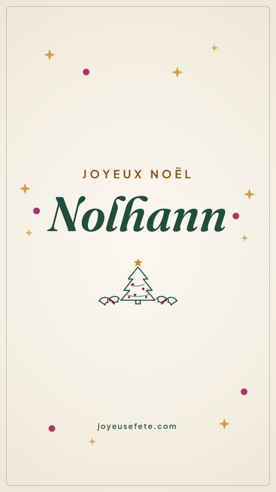 Image « Joyeux Noël Nolhann » au format story