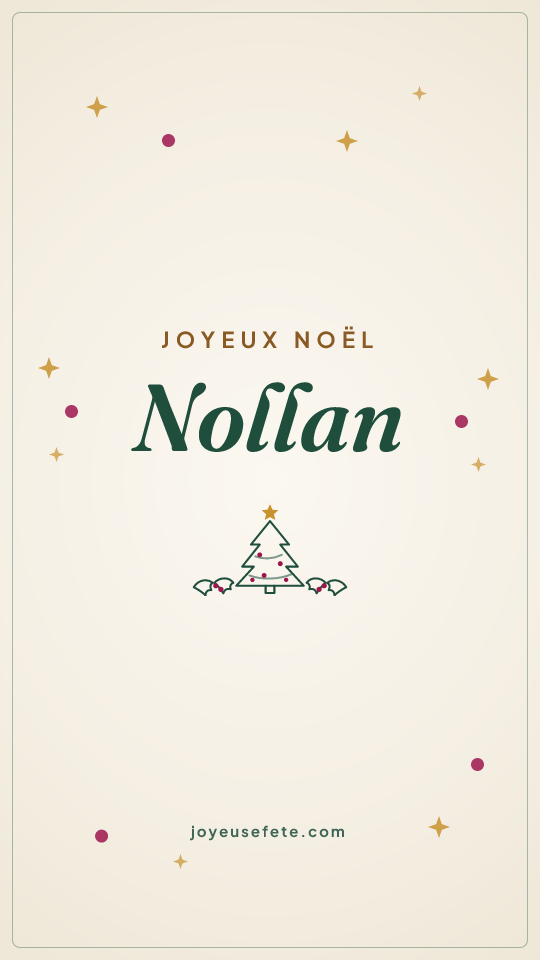 Image « Joyeux Noël Nollan » au format story