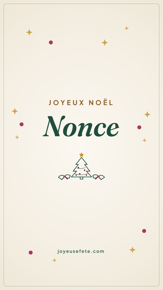 Image « Joyeux Noël Nonce » au format story