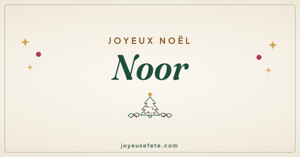 Image « Joyeux Noël Noor » au format large