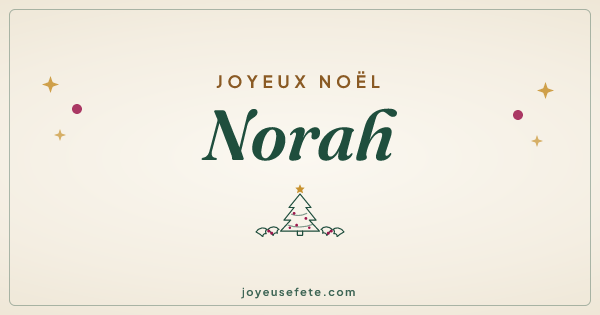 Image « Joyeux Noël Norah » au format large