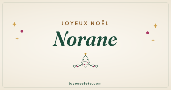 Image « Joyeux Noël Norane » au format large