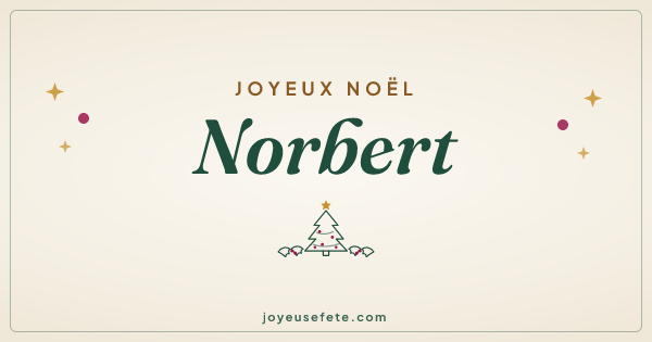 Image « Joyeux Noël Norbert » au format large