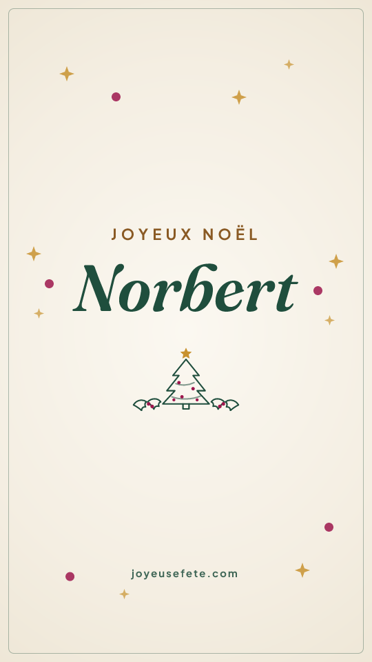 Image « Joyeux Noël Norbert » au format story