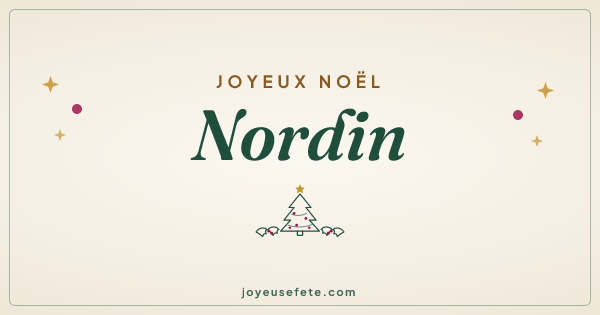 Image « Joyeux Noël Nordin » au format large