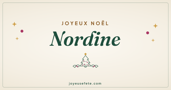 Image « Joyeux Noël Nordine » au format large