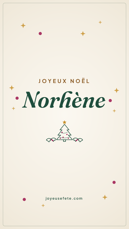 Image « Joyeux Noël Norhène » au format story
