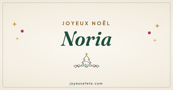 Image « Joyeux Noël Noria » au format large