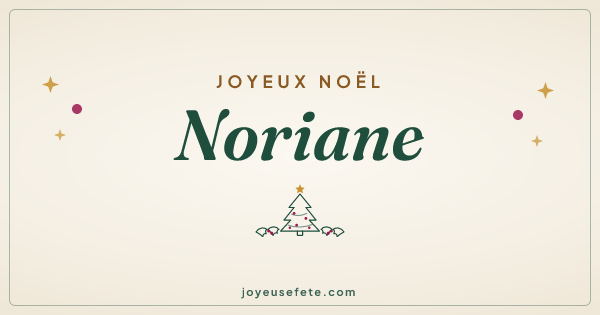 Image « Joyeux Noël Noriane » au format large