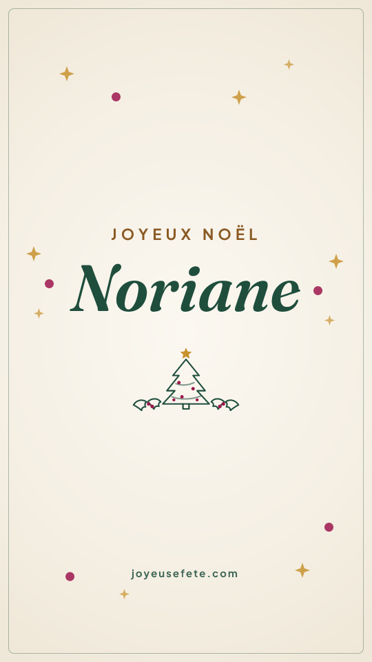 Image « Joyeux Noël Noriane » au format story