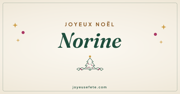 Image « Joyeux Noël Norine » au format large