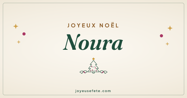 Image « Joyeux Noël Noura » au format large