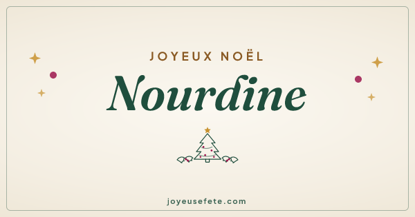 Image « Joyeux Noël Nourdine » au format large