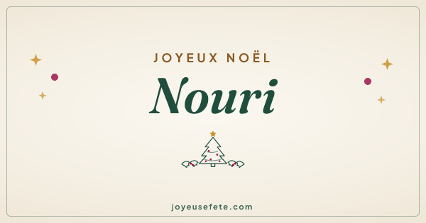 Image « Joyeux Noël Nouri » au format large