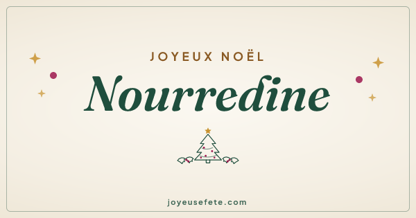 Image « Joyeux Noël Nourredine » au format large