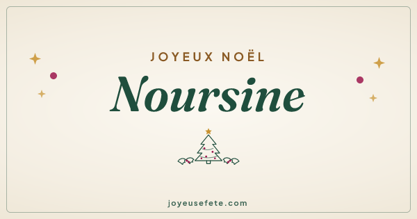 Image « Joyeux Noël Noursine » au format large