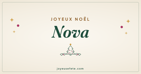 Image « Joyeux Noël Nova » au format large