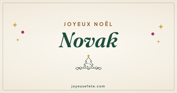 Image « Joyeux Noël Novak » au format large