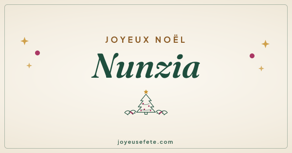 Image « Joyeux Noël Nunzia » au format large