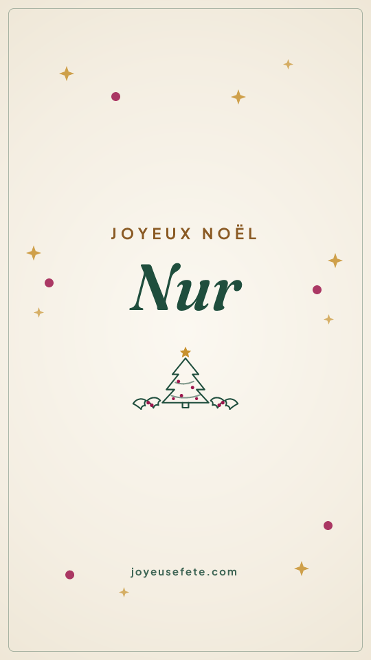 Image « Joyeux Noël Nur » au format story