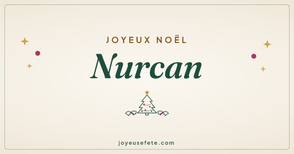 Image « Joyeux Noël Nurcan » au format large