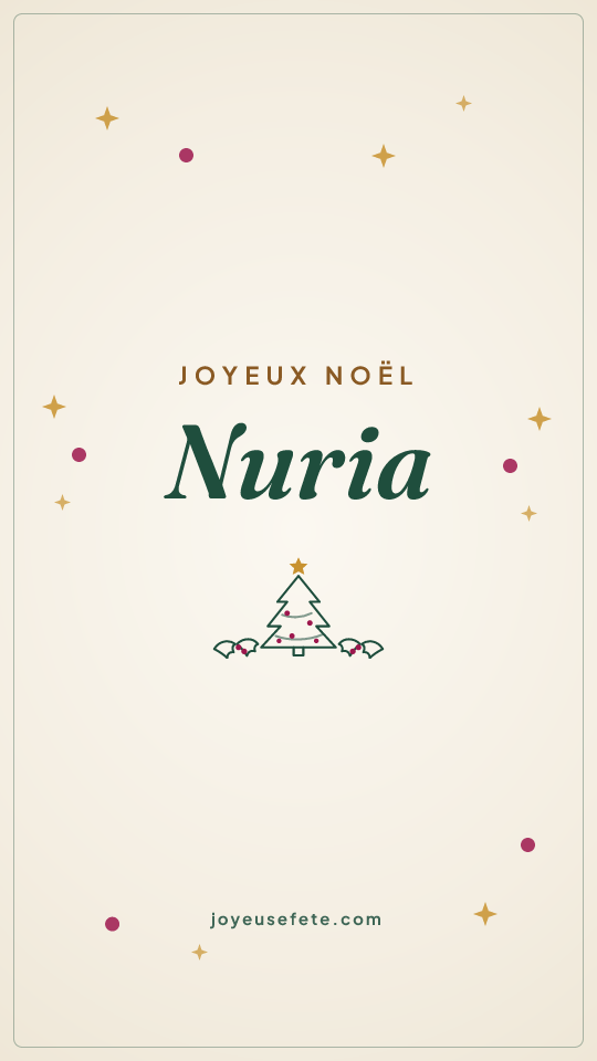 Image « Joyeux Noël Nuria » au format story