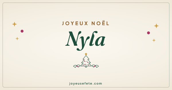Image « Joyeux Noël Nyla » au format large