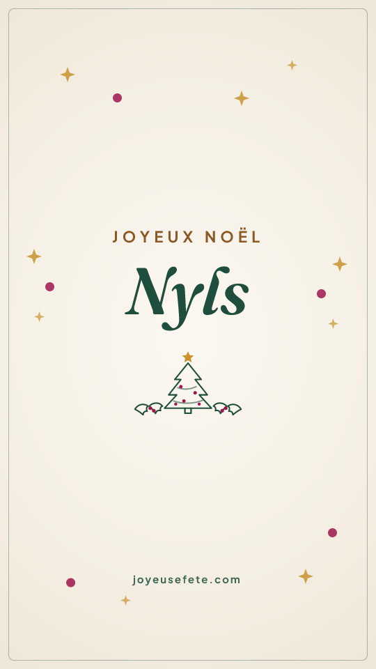 Image « Joyeux Noël Nyls » au format story