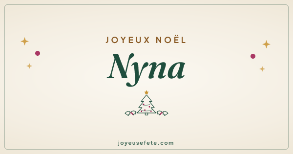 Image « Joyeux Noël Nyna » au format large