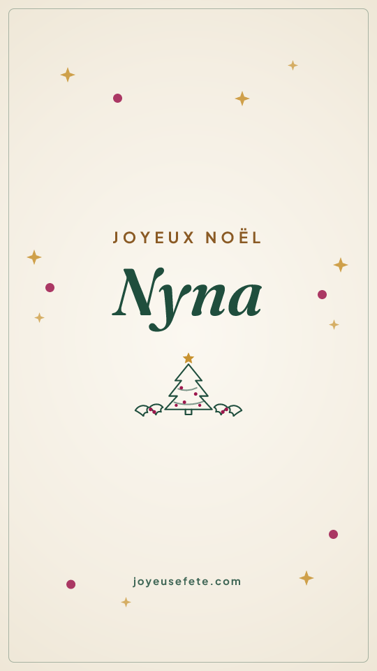 Image « Joyeux Noël Nyna » au format story