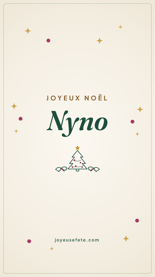 Image « Joyeux Noël Nyno » au format story