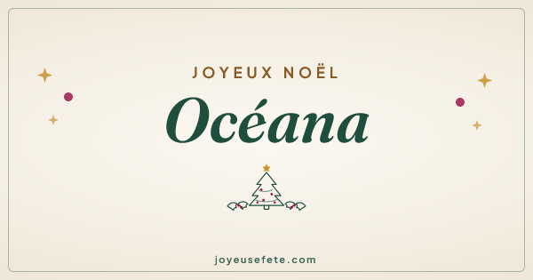 Image « Joyeux Noël Océana » au format large