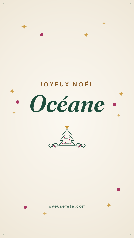 Image « Joyeux Noël Océane » au format story