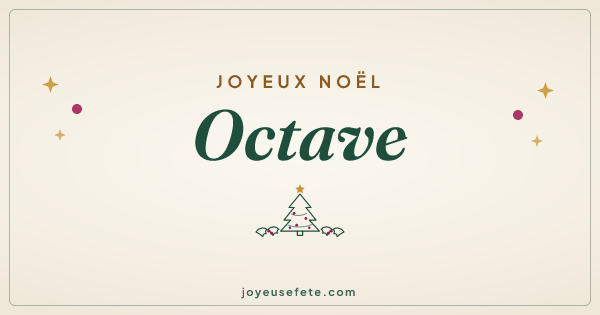 Image « Joyeux Noël Octave » au format large