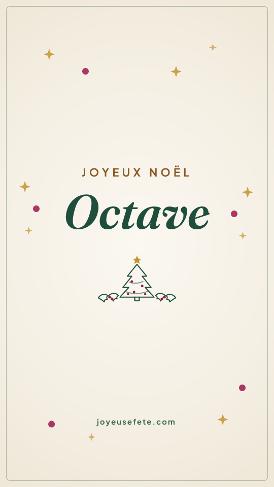 Image « Joyeux Noël Octave » au format story
