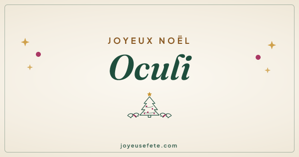 Image « Joyeux Noël Oculi » au format large