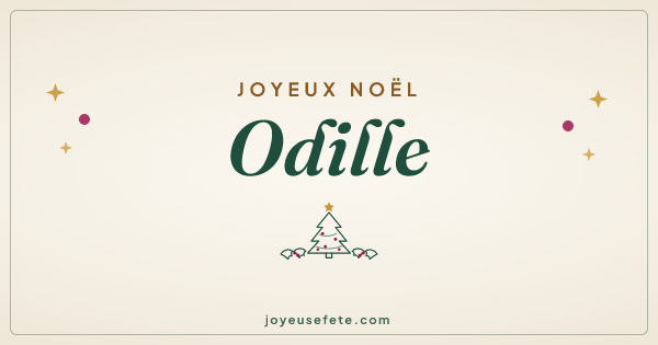 Image « Joyeux Noël Odille » au format large