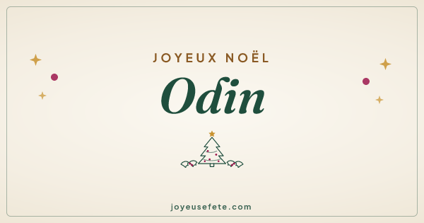 Image « Joyeux Noël Odin » au format large