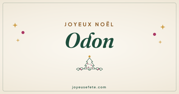 Image « Joyeux Noël Odon » au format large