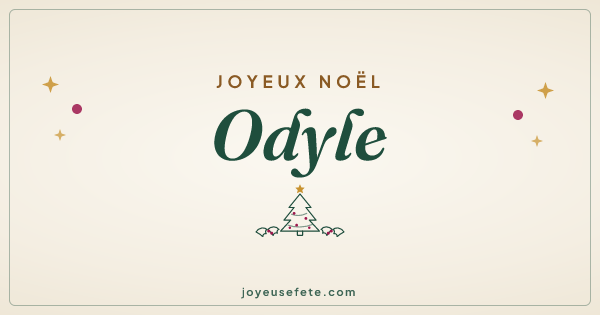 Image « Joyeux Noël Odyle » au format large