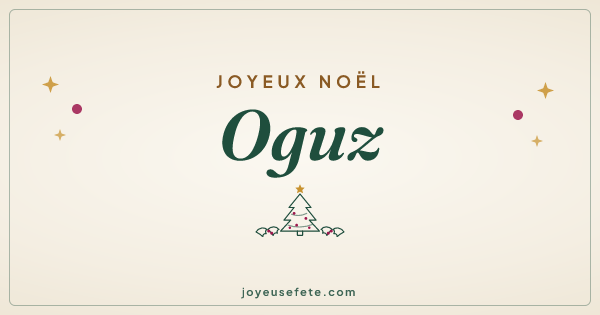 Image « Joyeux Noël Oguz » au format large