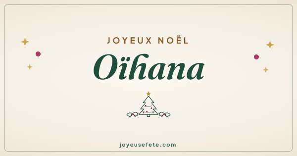Image « Joyeux Noël Oïhana » au format large